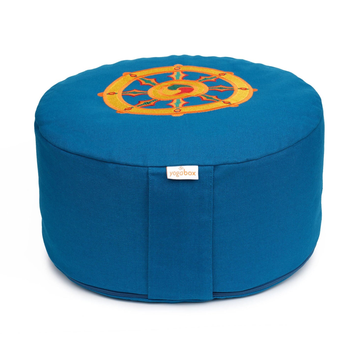 meditationskissen-gluckssitzr-rondo-dharmarad-petrol-buchweizenschalen-33-x-33-x-15-cm-812580 - Flow of Passion