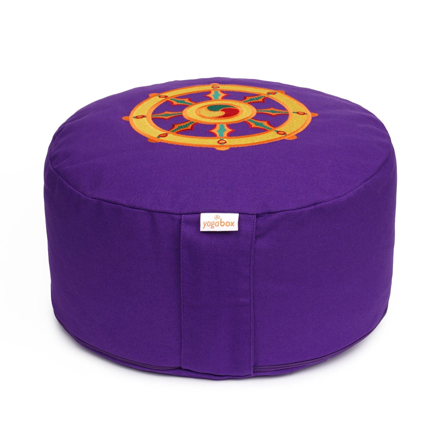 meditationskissen-gluckssitzr-rondo-dharmarad-violett-buchweizenschalen-33-x-33-x-15-cm-342803 - Flow of Passion