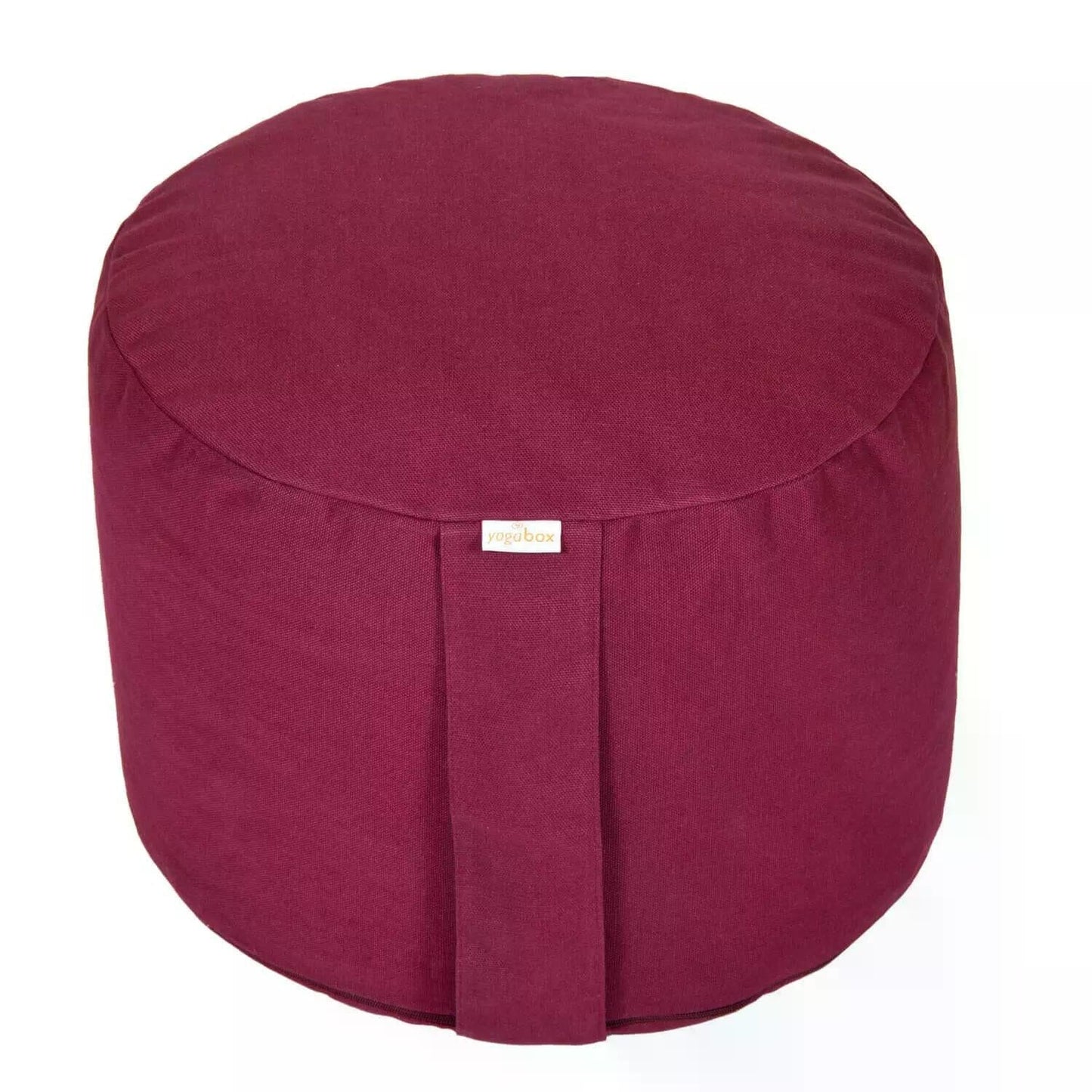 meditationskissen-rondo-big-basic-aubergine-buchweizenschalen-35-x-35-x-25-cm-255541 - Flow of Passion