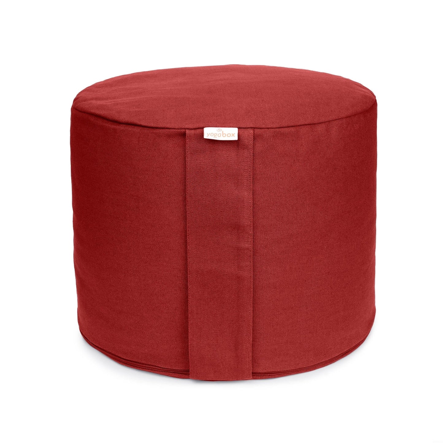 meditationskissen-rondo-big-basic-bordeaux-buchweizenschalen-35-x-35-x-25-cm-628404 - Flow of Passion