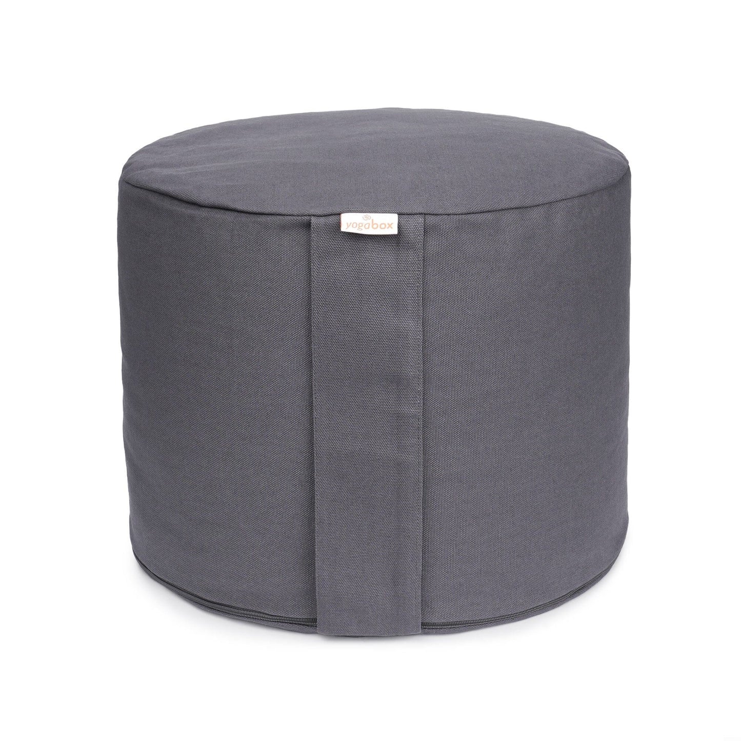 meditationskissen-rondo-big-basic-grau-buchweizenschalen-35-x-35-x-25-cm-378671 - Flow of Passion