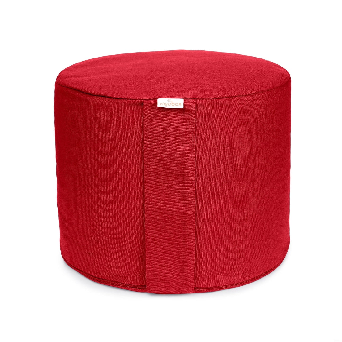 meditationskissen-rondo-big-basic-rot-buchweizenschalen-35-x-35-x-25-cm-122401 - Flow of Passion