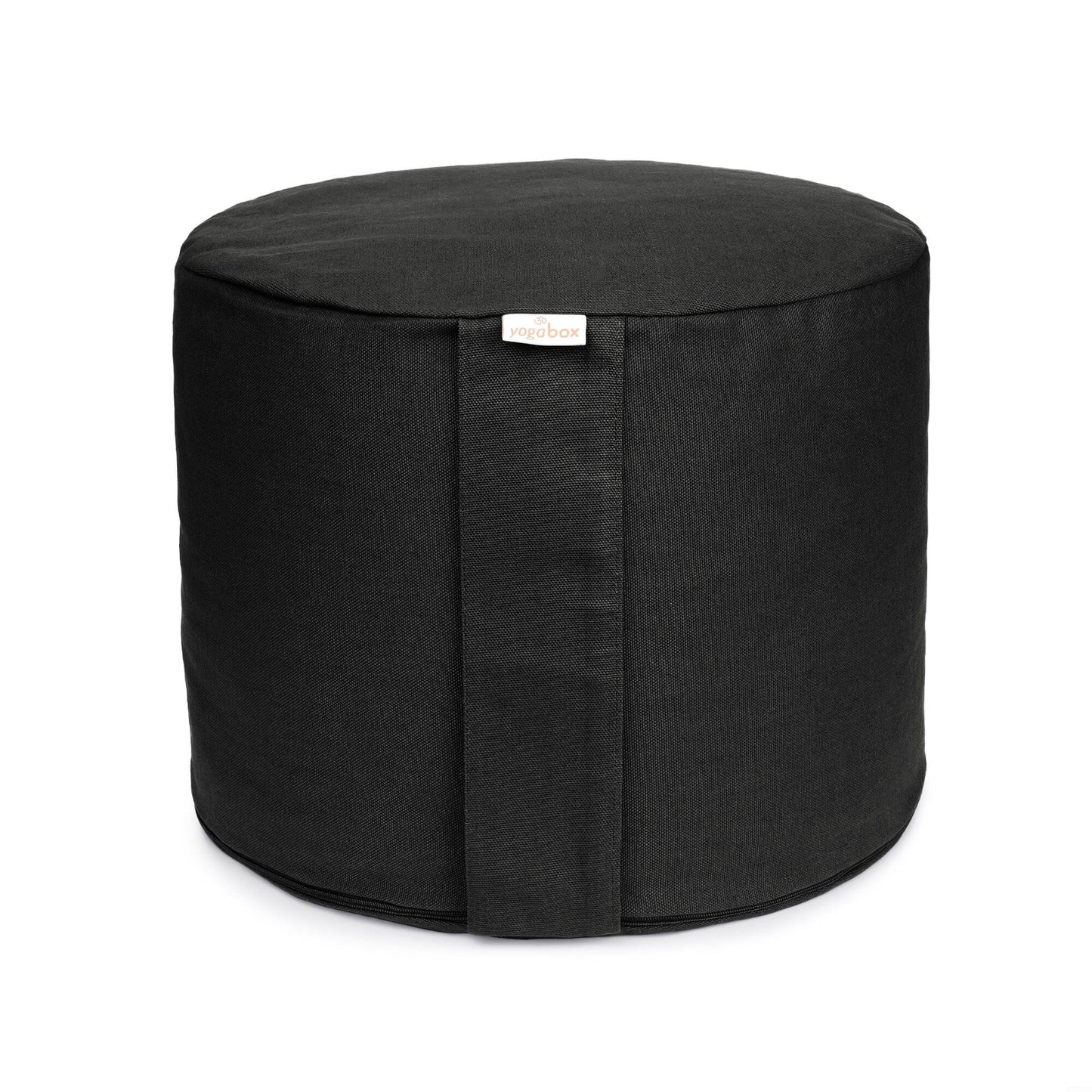 meditationskissen-rondo-big-basic-schwarz-buchweizenschalen-35-x-35-x-25-cm-147195 - Flow of Passion