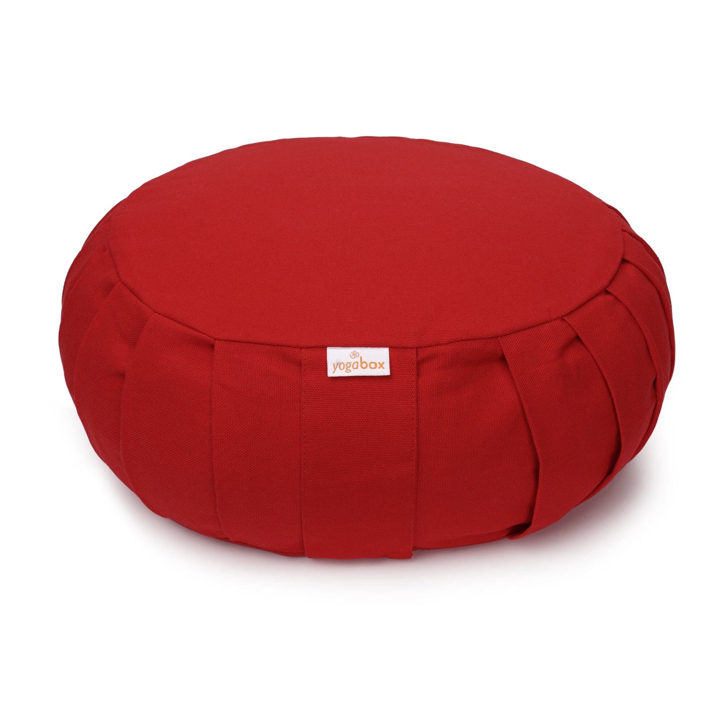 meditationskissen-yogakissen-zafu-basic-mit-zip-bordeaux-buchweizenschalen-31-x-31-x-15-cm-443629 - Flow of Passion