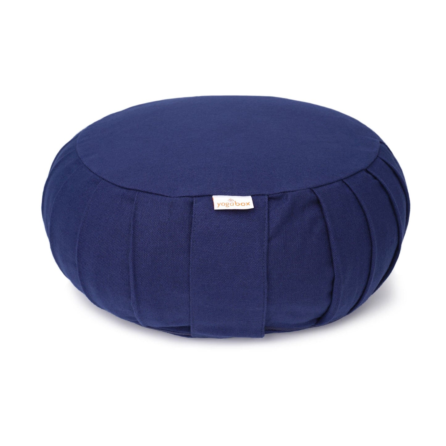 meditationskissen-yogakissen-zafu-basic-mit-zip-dunkelblau-buchweizenschalen-31-x-31-x-15-cm-629942 - Flow of Passion