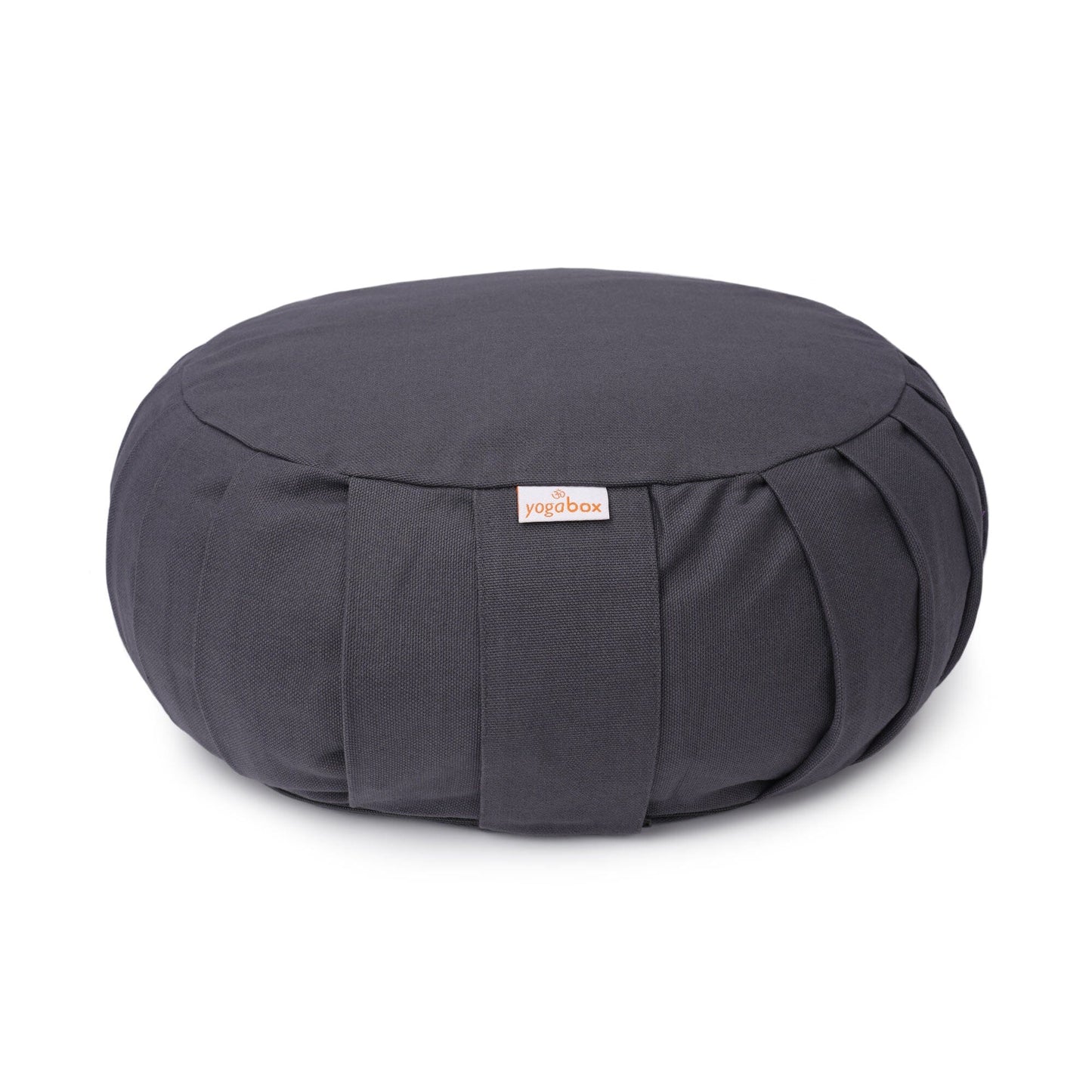 meditationskissen-yogakissen-zafu-basic-mit-zip-grau-buchweizenschalen-31-x-31-x-15-cm-680406 - Flow of Passion