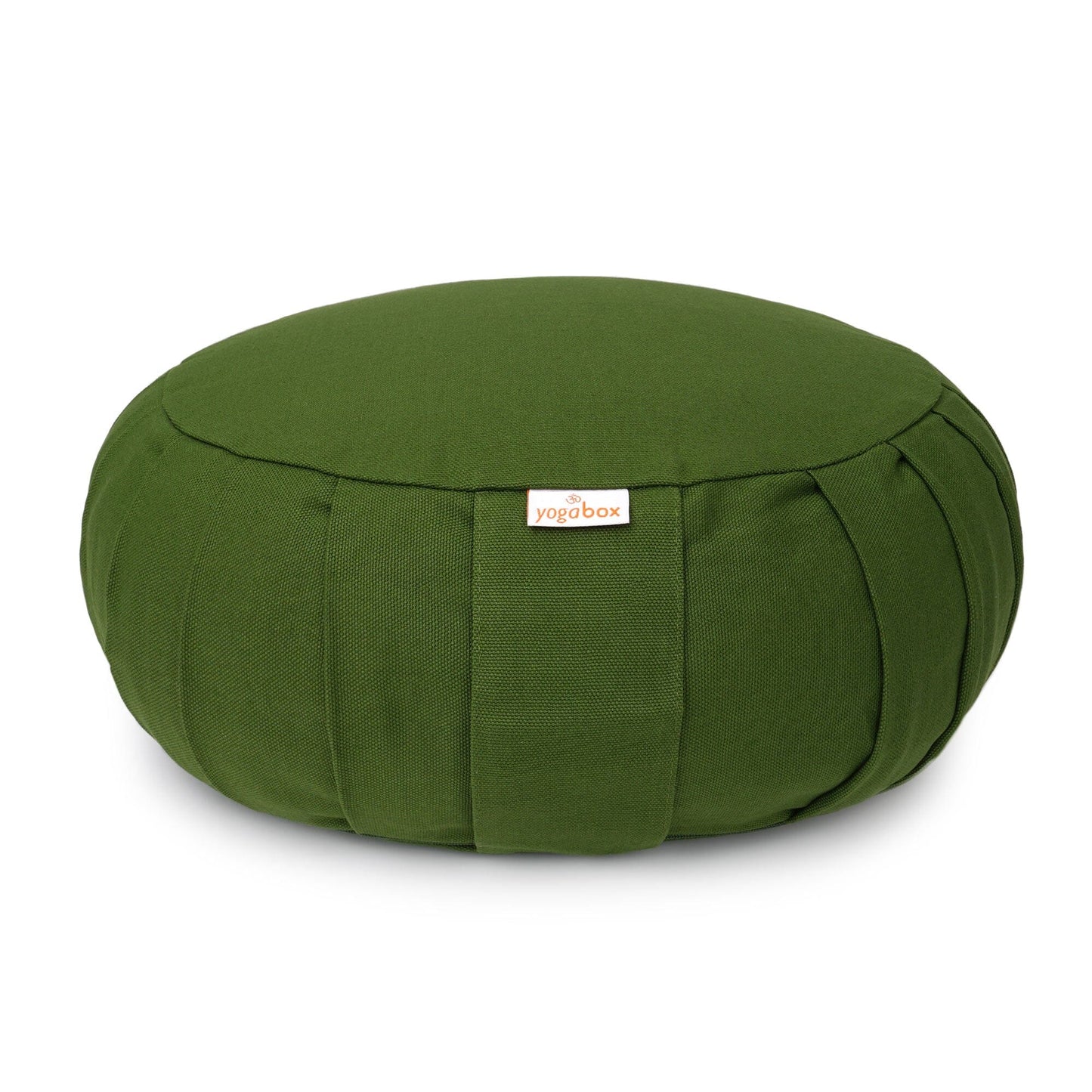 meditationskissen-yogakissen-zafu-basic-mit-zip-olivgrun-buchweizenschalen-31-x-31-x-15-cm-662502 - Flow of Passion