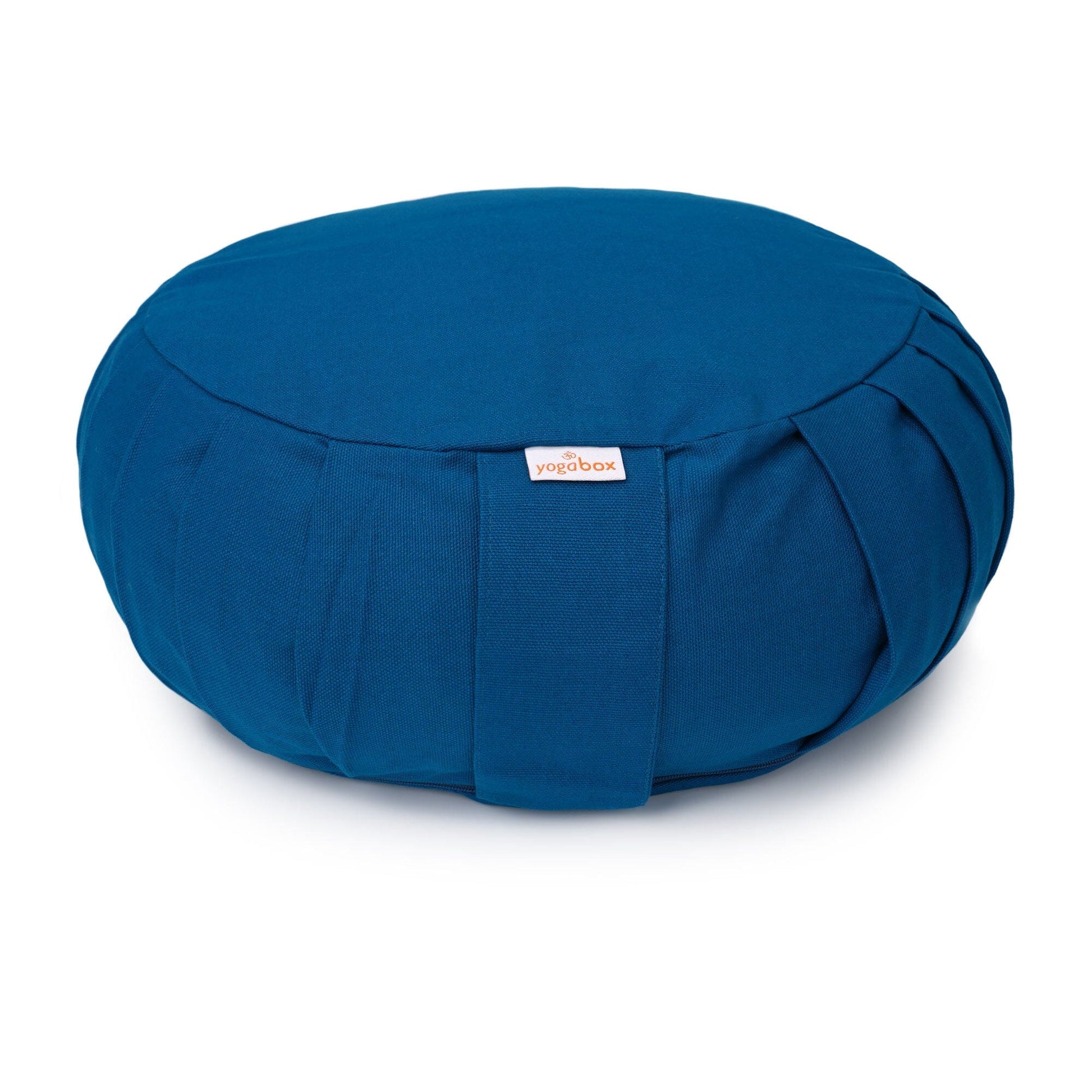 meditationskissen-yogakissen-zafu-basic-mit-zip-petrol-buchweizenschalen-31-x-31-x-15-cm-569880 - Flow of Passion