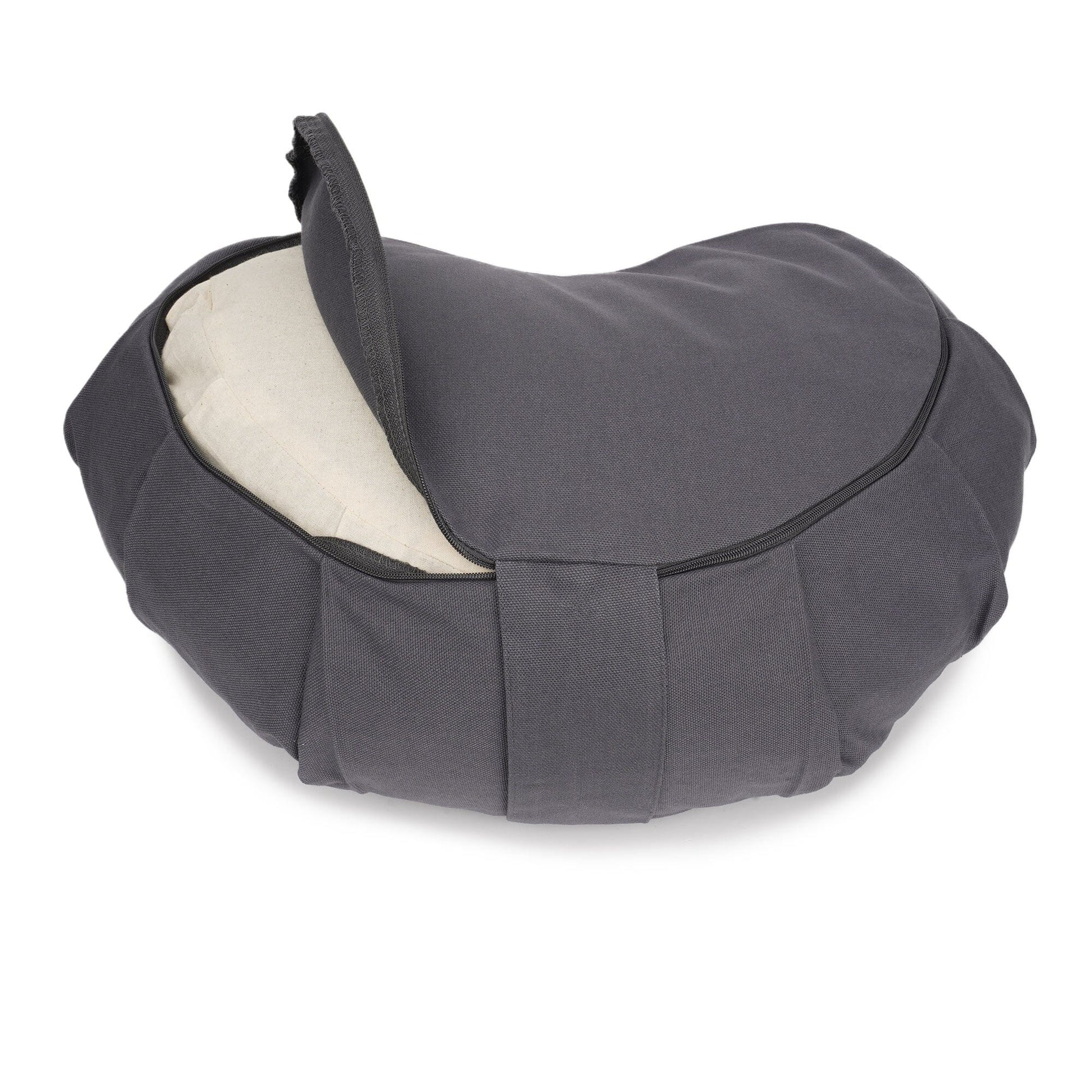meditationskissen-zafu-zen-halbmond-basic-mit-zip-631054 - Flow of Passion