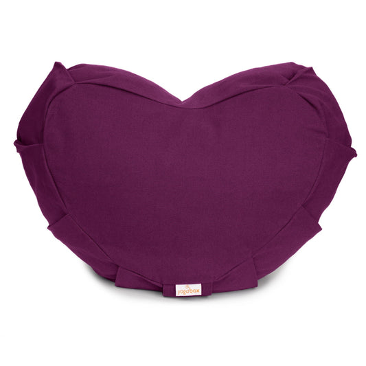 meditationskissen-zafu-zen-halbmond-basic-mit-zip-aubergine-buchweizenschalen-42-x-42-x-15-cm-652187 - Flow of Passion