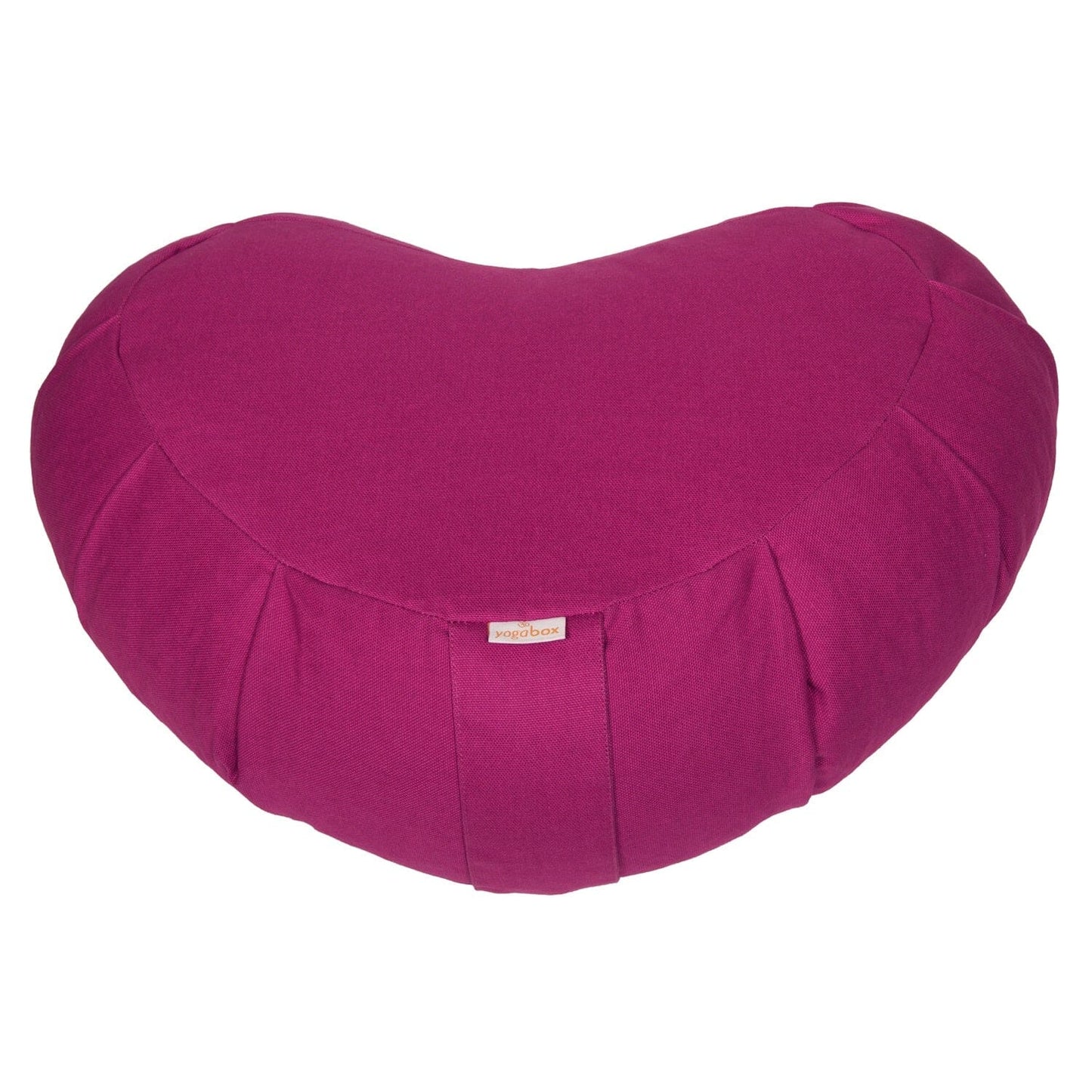 meditationskissen-zafu-zen-halbmond-basic-mit-zip-magenta-buchweizenschalen-42-x-42-x-15-cm-869256 - Flow of Passion