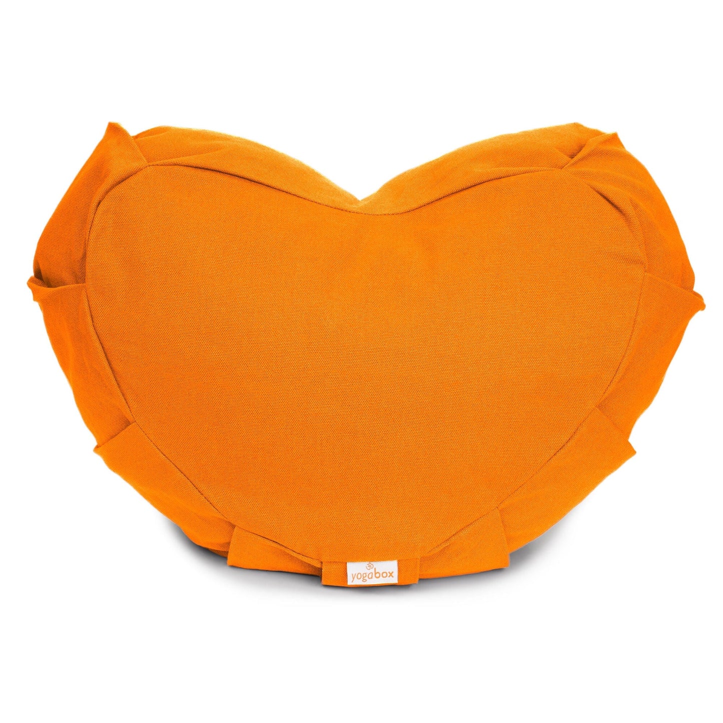 meditationskissen-zafu-zen-halbmond-basic-mit-zip-orange-buchweizenschalen-42-x-42-x-15-cm-830014 - Flow of Passion