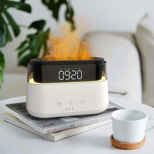 Moderner Aromadiffuser mit LED - Uhr, Aromatherapie, diffuser für ätherische Öle - Flow of PassionAromatherapie