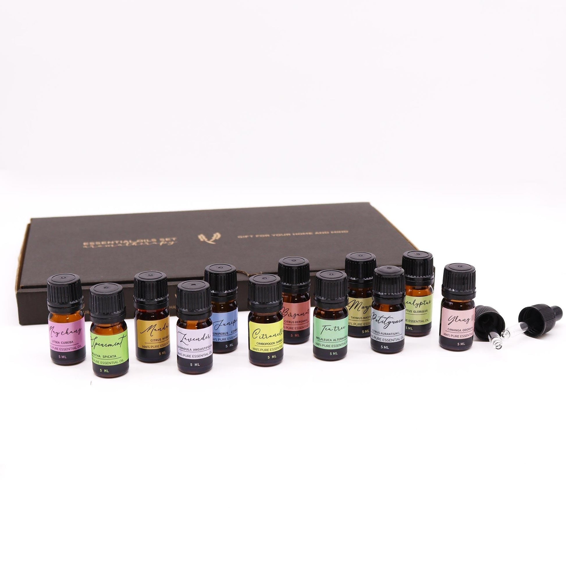 Spring - Aromatherapie Set - enthält 12x 5ml frühlingsfrische Öle - Flow of Passion