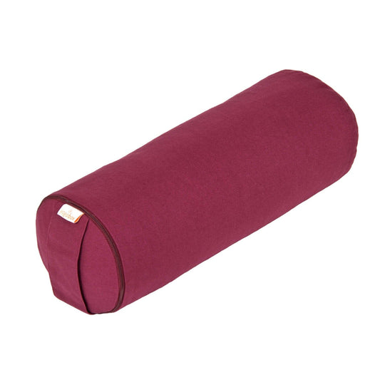 yoga-mini-bolster-nackenrolle-basic-aubergine-buchweizenschalen-38-x-15-x-15-cm-710128 - Flow of Passion