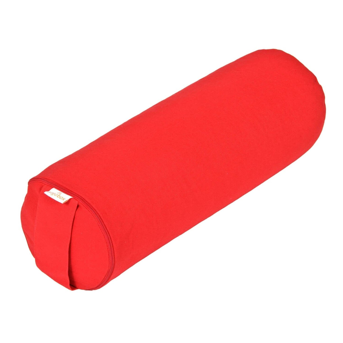 yoga-mini-bolster-nackenrolle-basic-rot-buchweizenschalen-38-x-15-x-15-cm-965825 - Flow of Passion