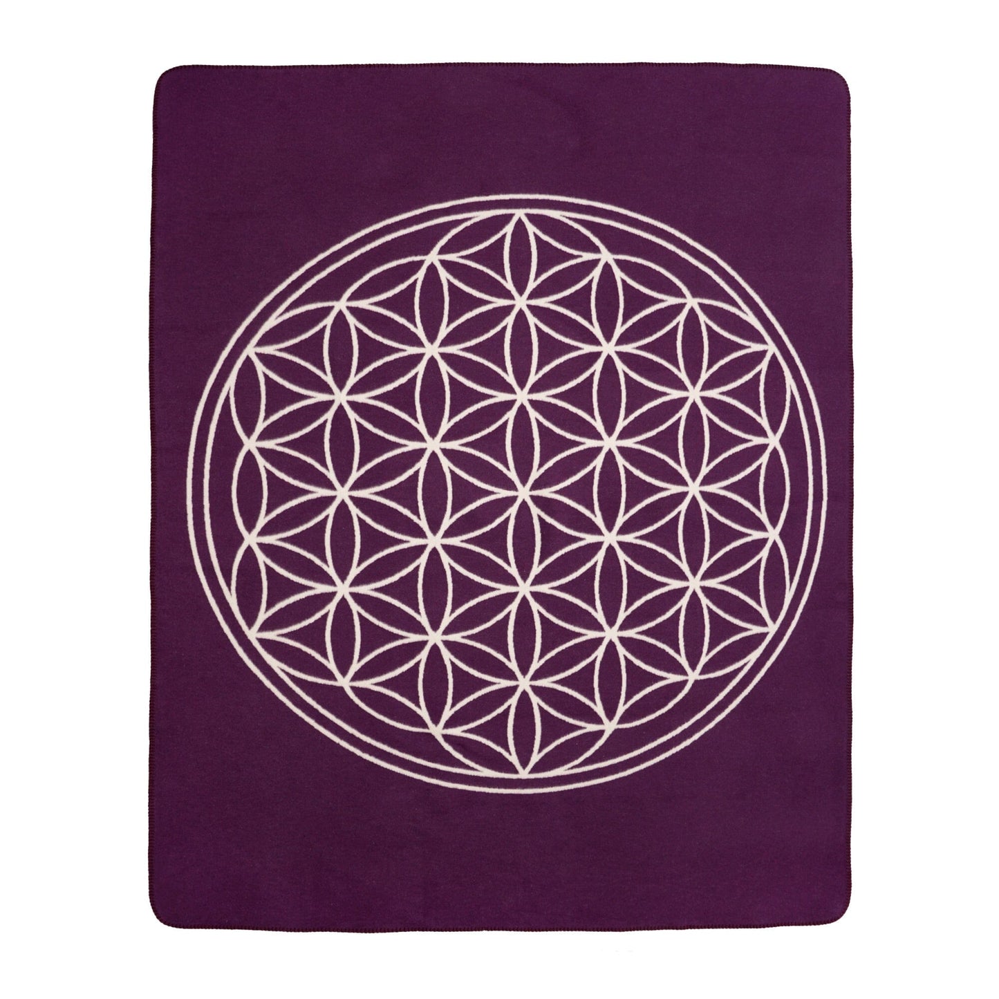 yogadecke-blume-des-lebens-regional-hergestellt-aubergine-natur-150-x-200-cm-496561 - Flow of Passion