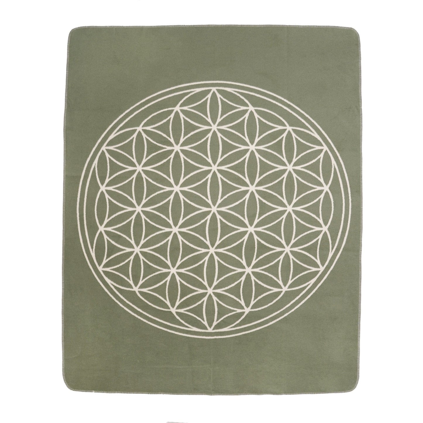 yogadecke-blume-des-lebens-regional-hergestellt-forestgreen-natur-150-x-200-cm-763001 - Flow of Passion