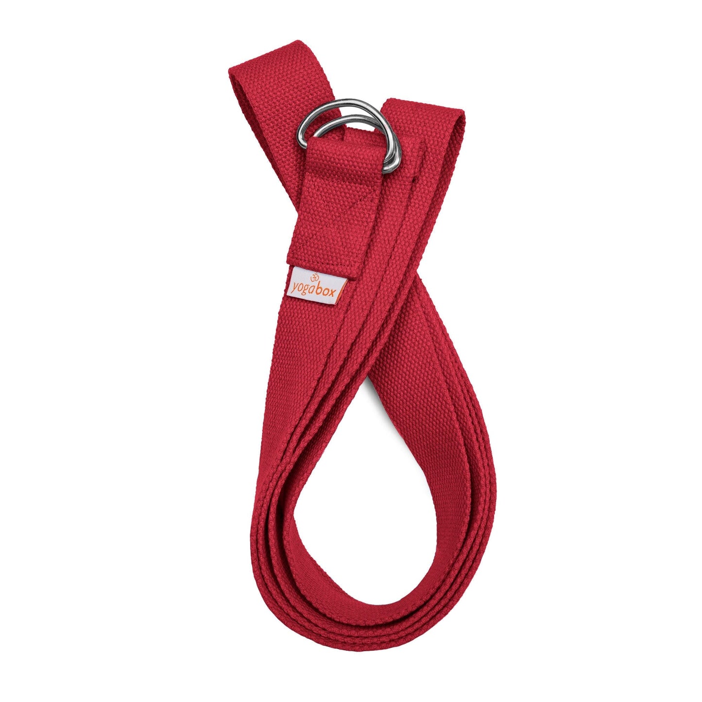 yogagurt-basic-mit-verschluss-aus-zwei-d-ringen-bordeaux-20-m-263962 - Flow of Passion