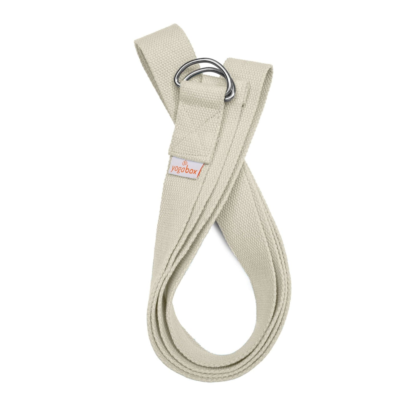 yogagurt-basic-mit-verschluss-aus-zwei-d-ringen-natur-20-m-818961 - Flow of Passion