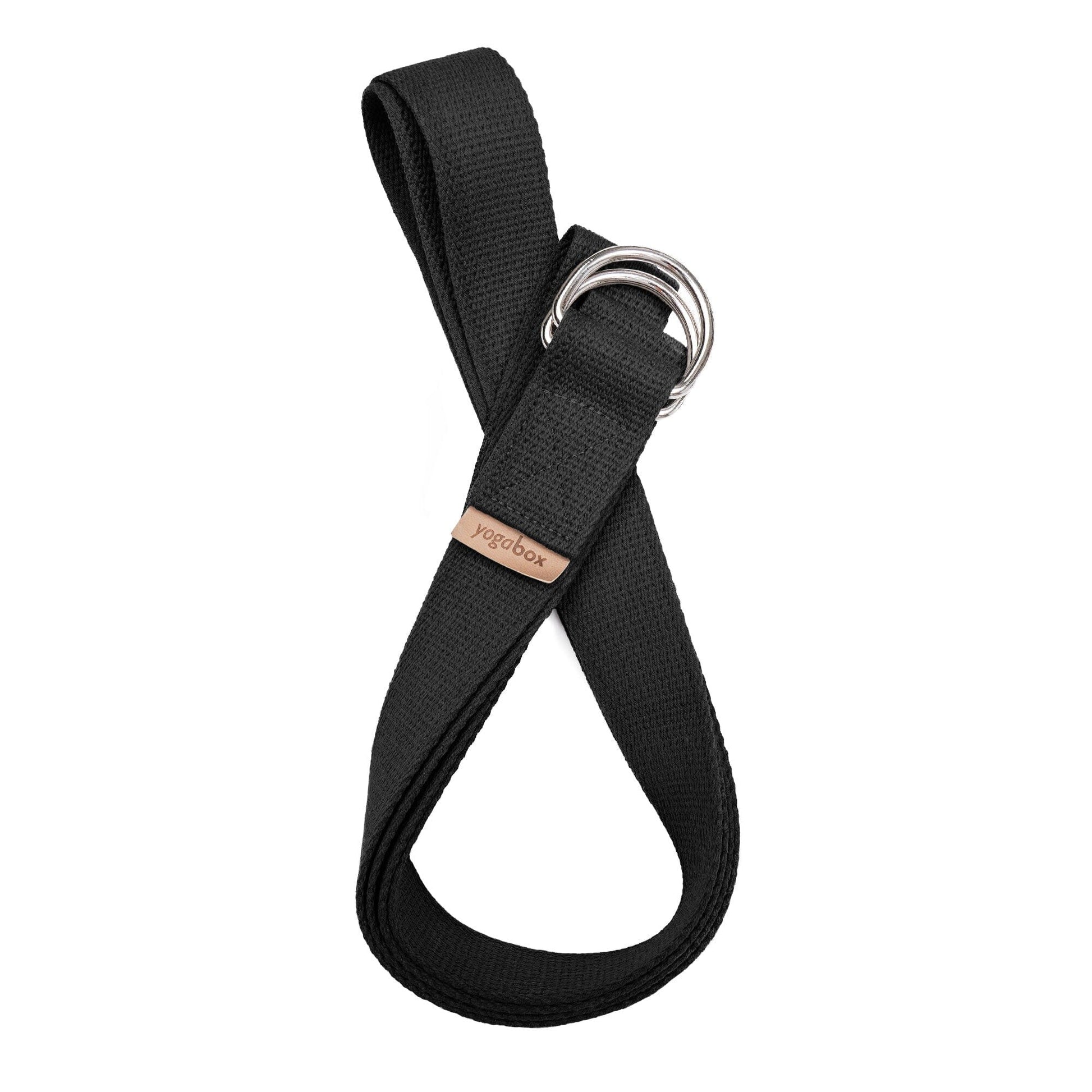 yogagurt-mit-verschluss-aus-zwei-d-ringen-regional-hergestellt-schwarz-25-m-257162 - Flow of Passion