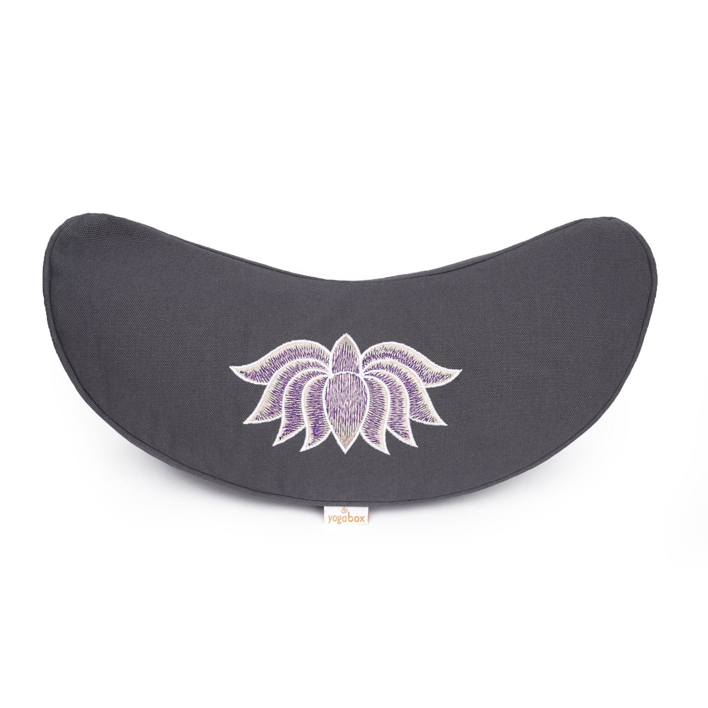 yogakissen-halbmond-basic-lotus-stick-multicolor-grau-buchweizenschalen-40-x-17-x-12-cm-824434 - Flow of Passion