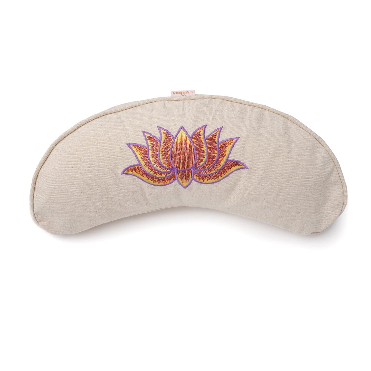 yogakissen-halbmond-basic-lotus-stick-multicolor-natur-buchweizenschalen-40-x-17-x-12-cm-651650 - Flow of Passion