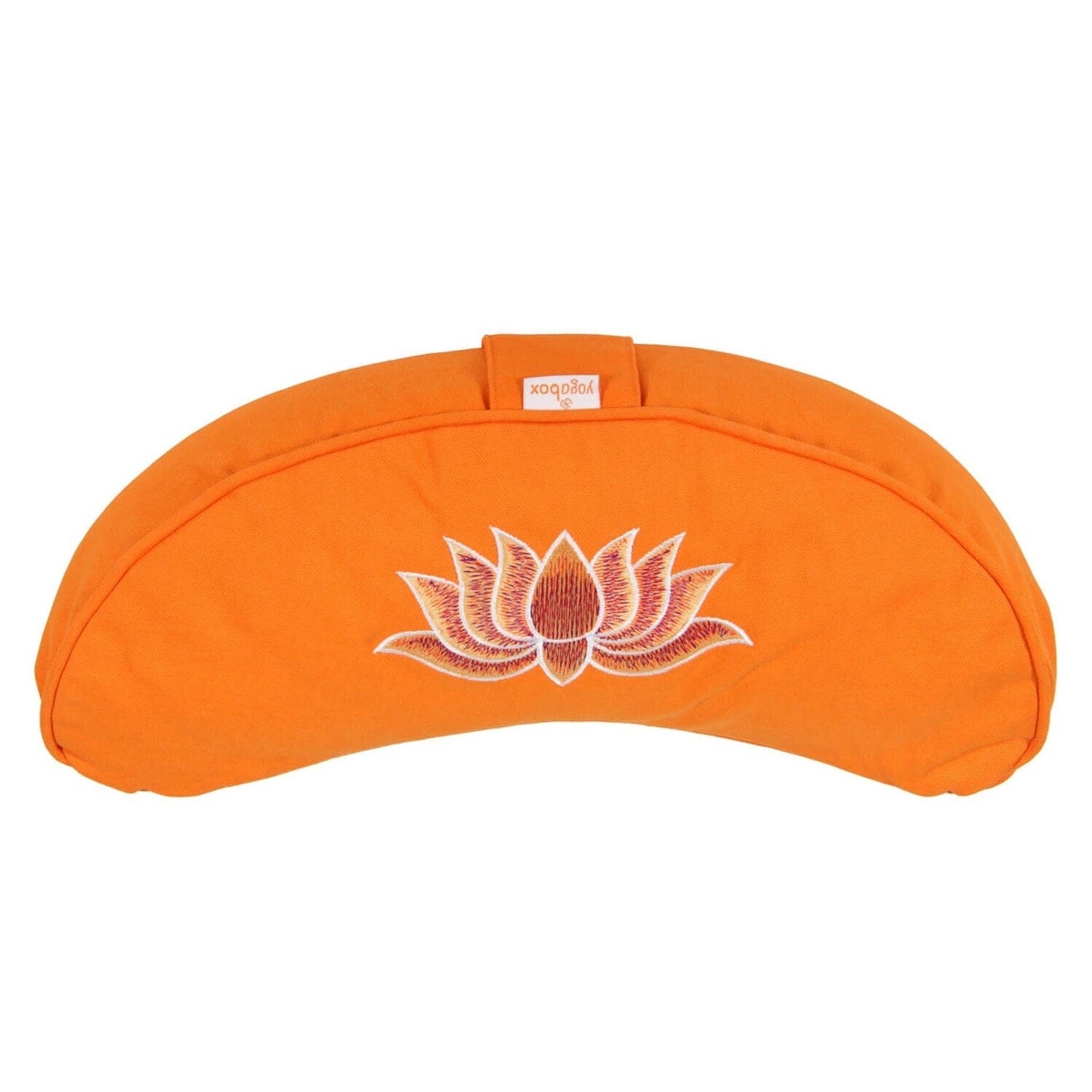 yogakissen-halbmond-basic-lotus-stick-multicolor-orange-buchweizenschalen-40-x-17-x-12-cm-109156 - Flow of Passion