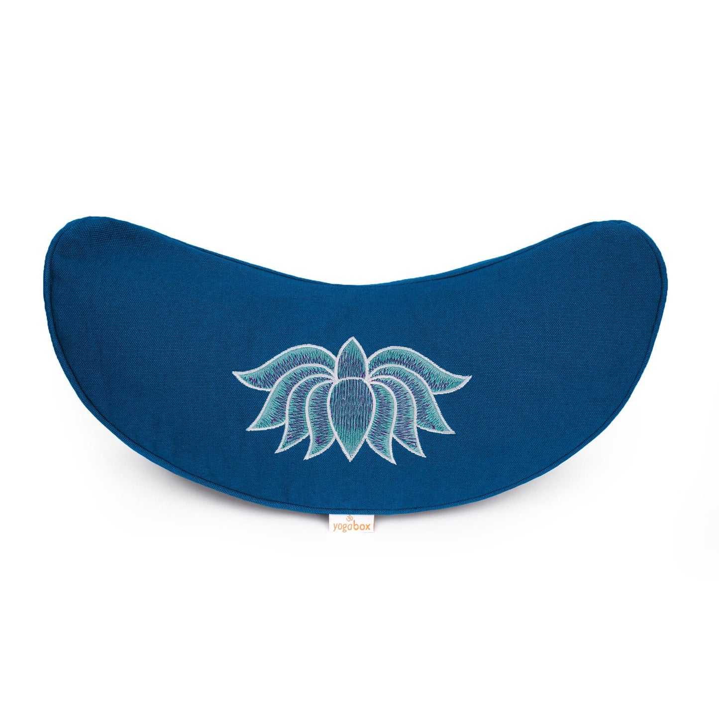 yogakissen-halbmond-basic-lotus-stick-multicolor-petrol-buchweizenschalen-40-x-17-x-12-cm-916710 - Flow of Passion