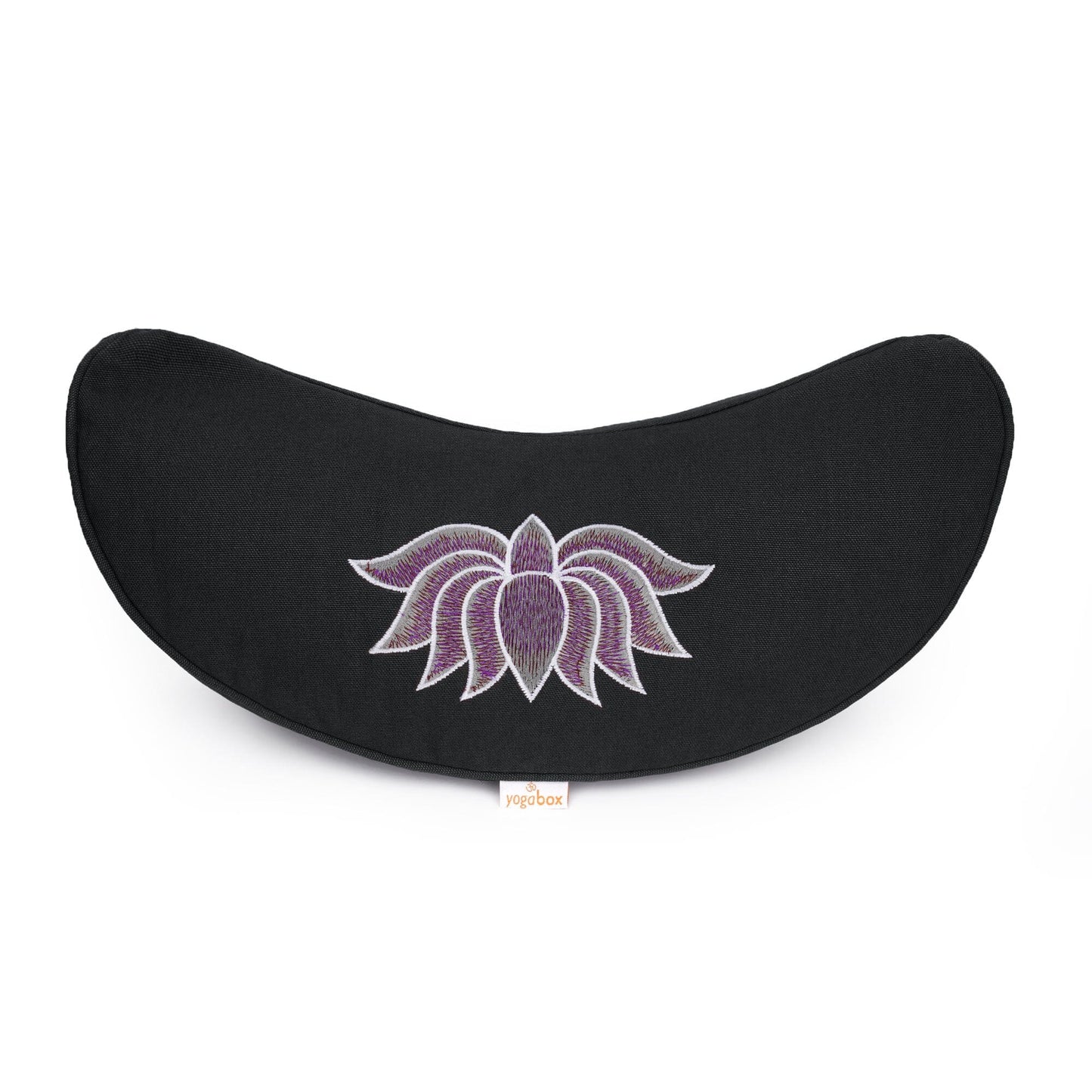 yogakissen-halbmond-basic-lotus-stick-multicolor-schwarz-buchweizenschalen-40-x-17-x-12-cm-950115 - Flow of Passion
