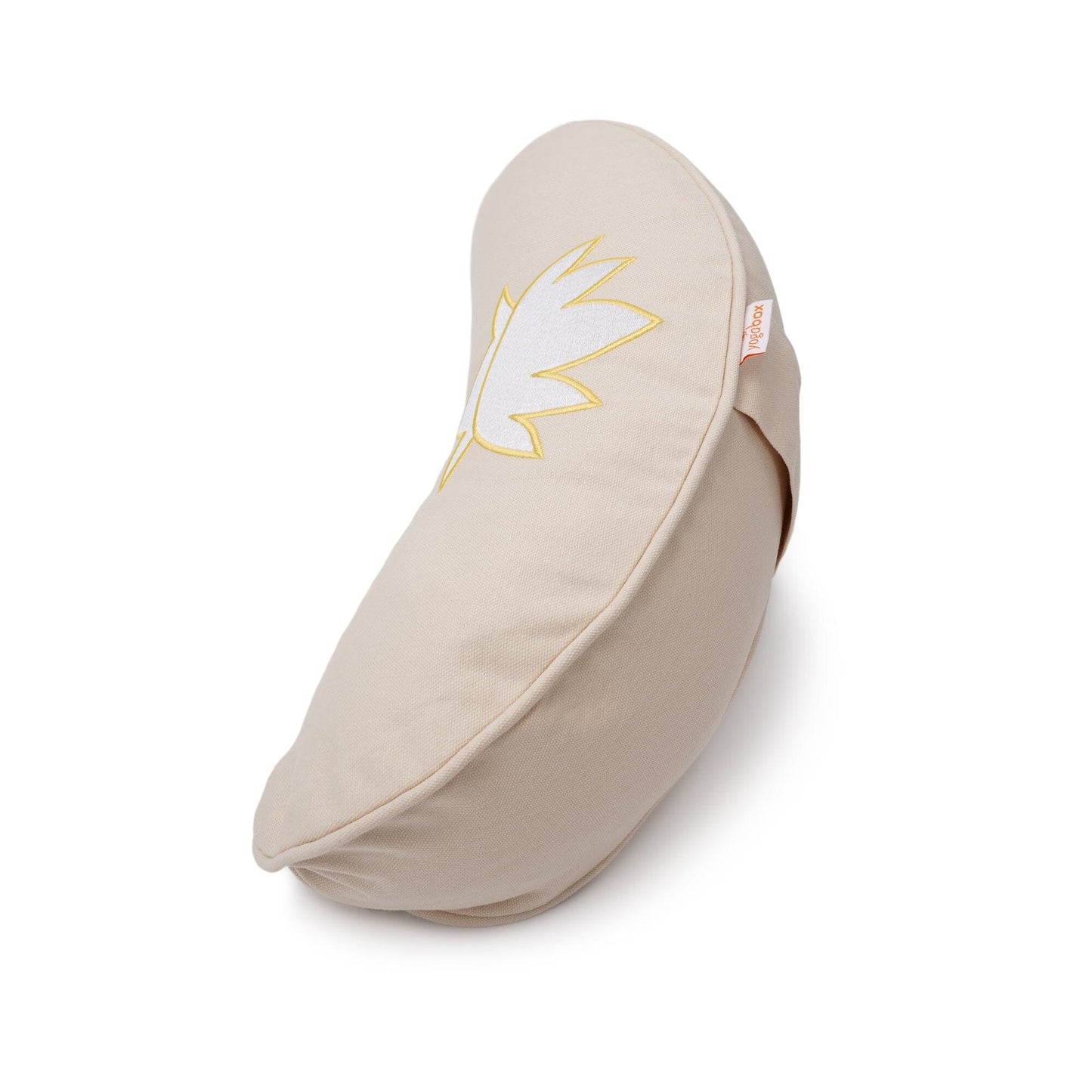 yogakissen-halbmond-basic-lotus-stick-weiss-162276 - Flow of Passion
