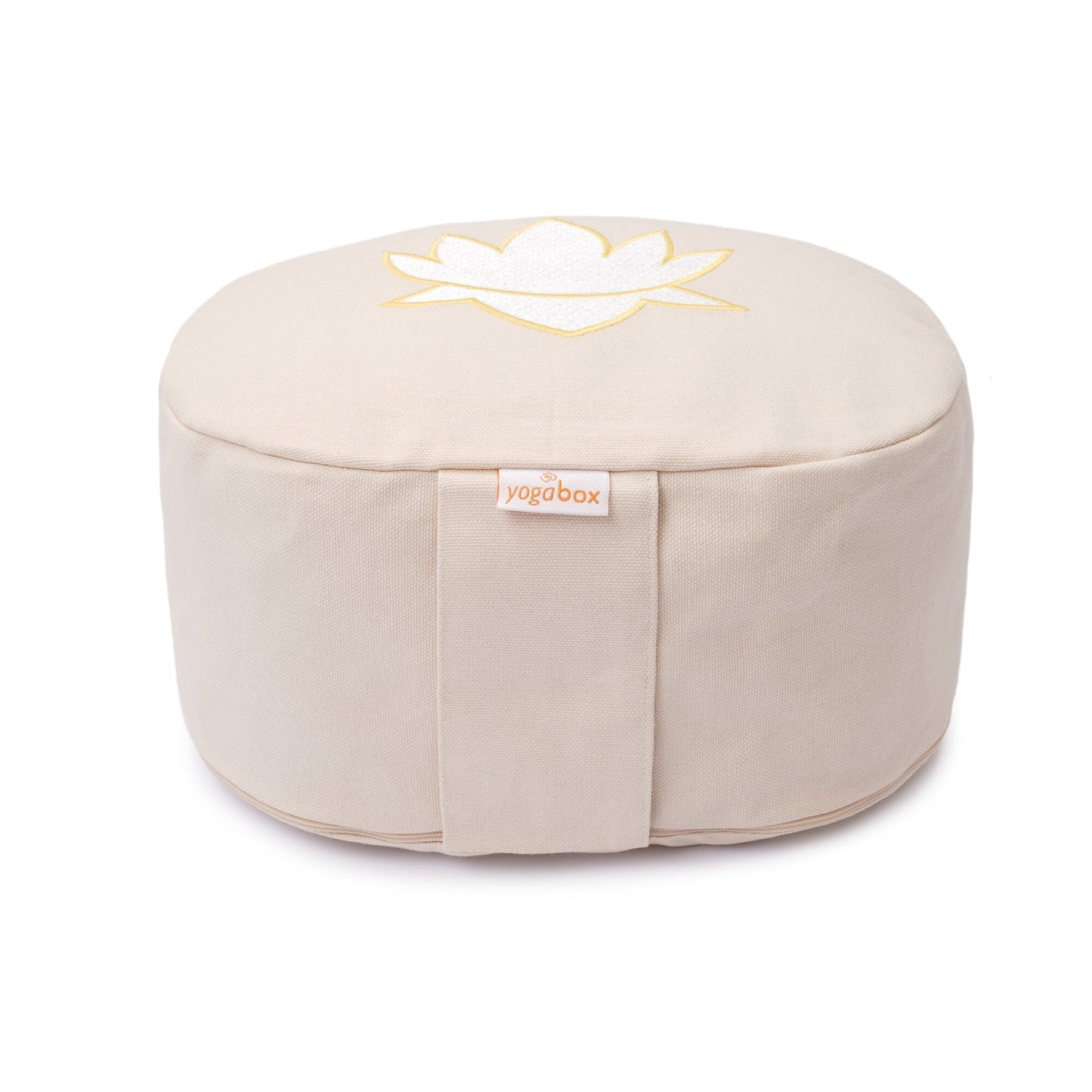 yogakissen-oval-lotus-stick-basic-natur-buchweizenschalen-28-x-23-x-13-cm-317743 - Flow of Passion