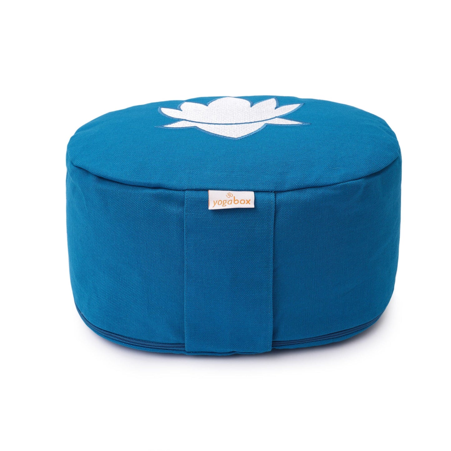 yogakissen-oval-lotus-stick-basic-petrol-buchweizenschalen-28-x-23-x-13-cm-684791 - Flow of Passion