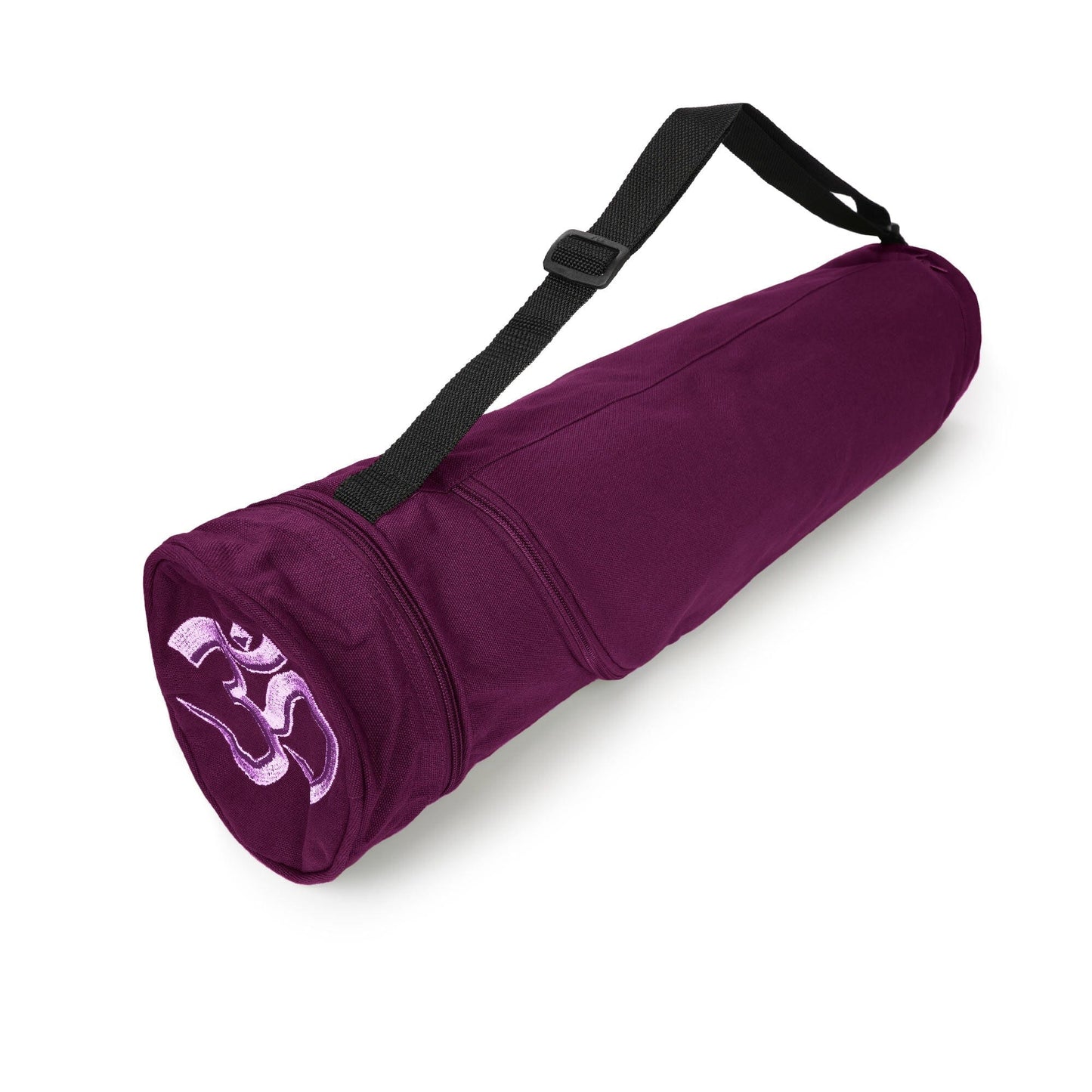 yogatasche-om-baumwolle-aubergine-71-x-15-x-15-cm-548552 - Flow of Passion