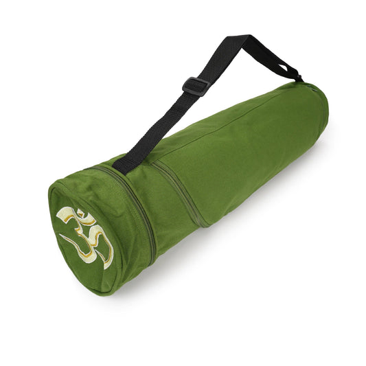 yogatasche-om-baumwolle-olivgrun-71-x-15-x-15-cm-491067 - Flow of Passion