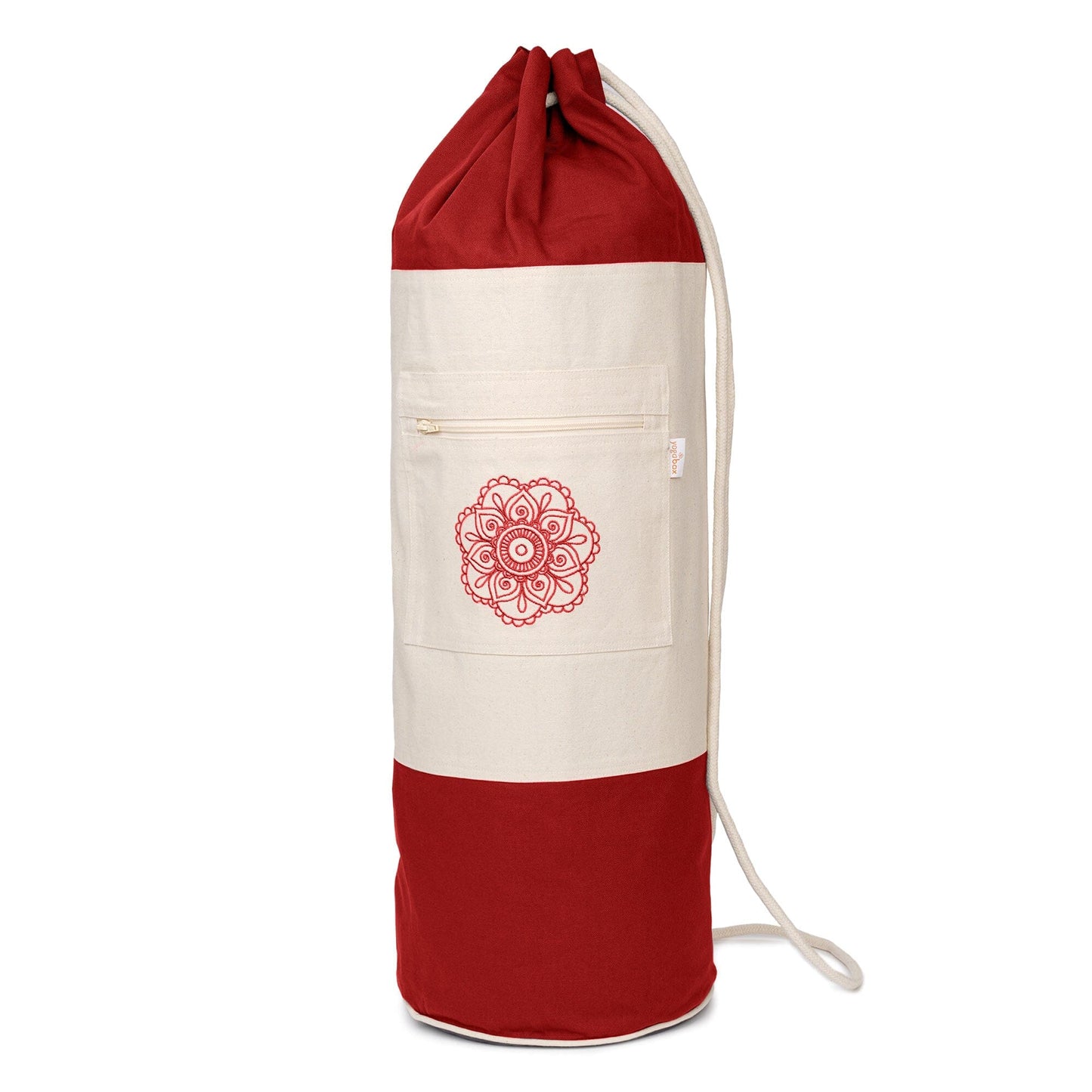 yogatasche-surya-bag-2-farbig-fur-schurwollmatten-bordeaux-natur-75-x-25-x-25-cm-419848 - Flow of Passion