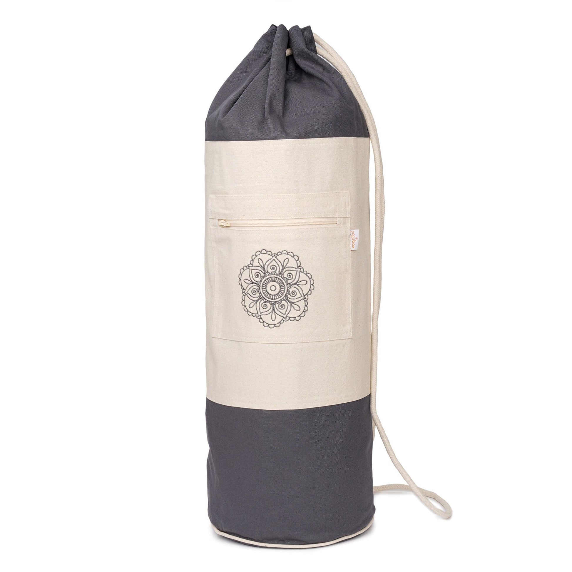yogatasche-surya-bag-2-farbig-fur-schurwollmatten-grau-natur-75-x-25-x-25-cm-555173 - Flow of Passion