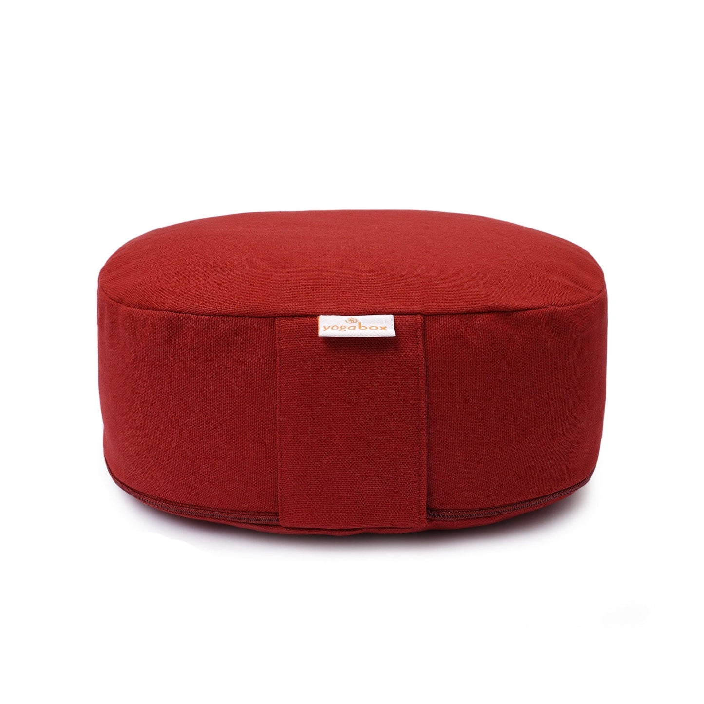 yogilinor-reise-meditationskissen-mini-oval-basic-bordeaux-buchweizenschalen-26-x-21-x-9-cm-757040 - Flow of Passion