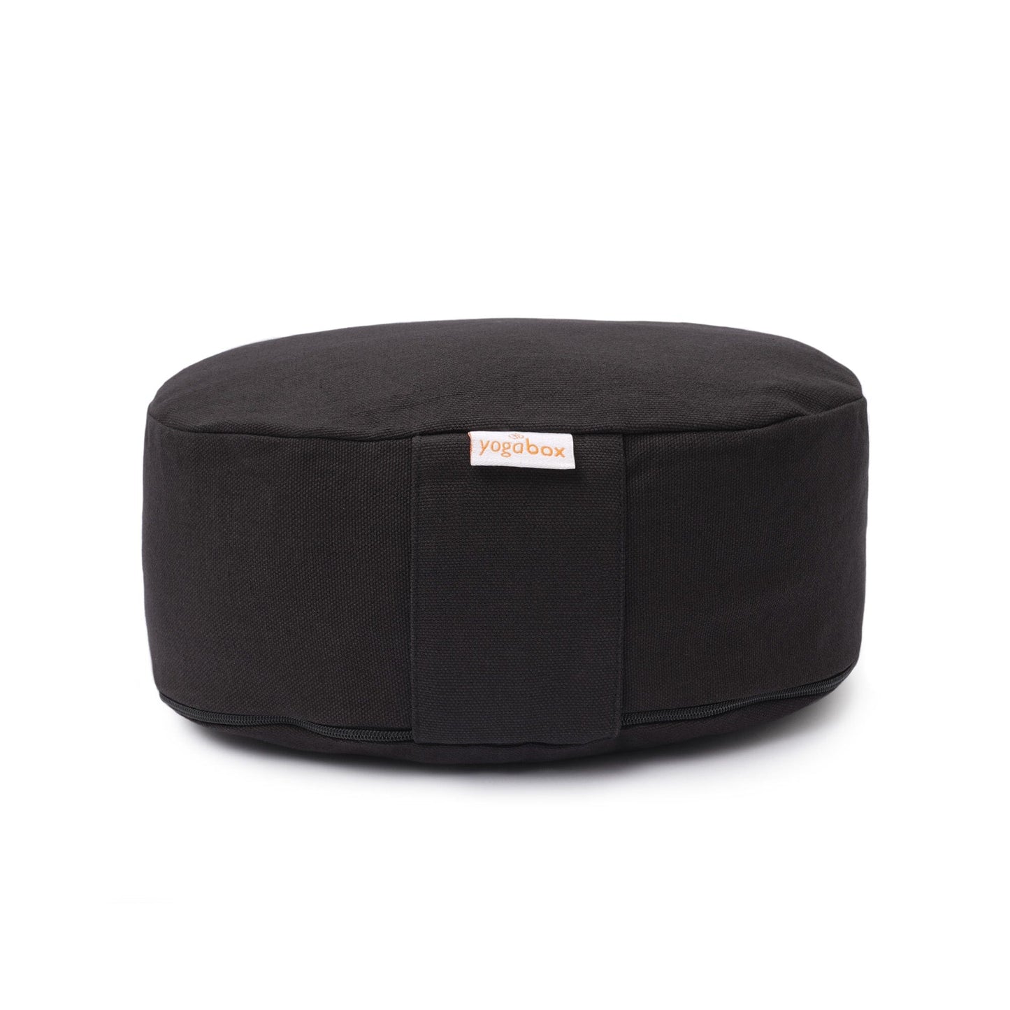 yogilinor-reise-meditationskissen-mini-oval-basic-schwarz-buchweizenschalen-26-x-21-x-9-cm-627197 - Flow of Passion